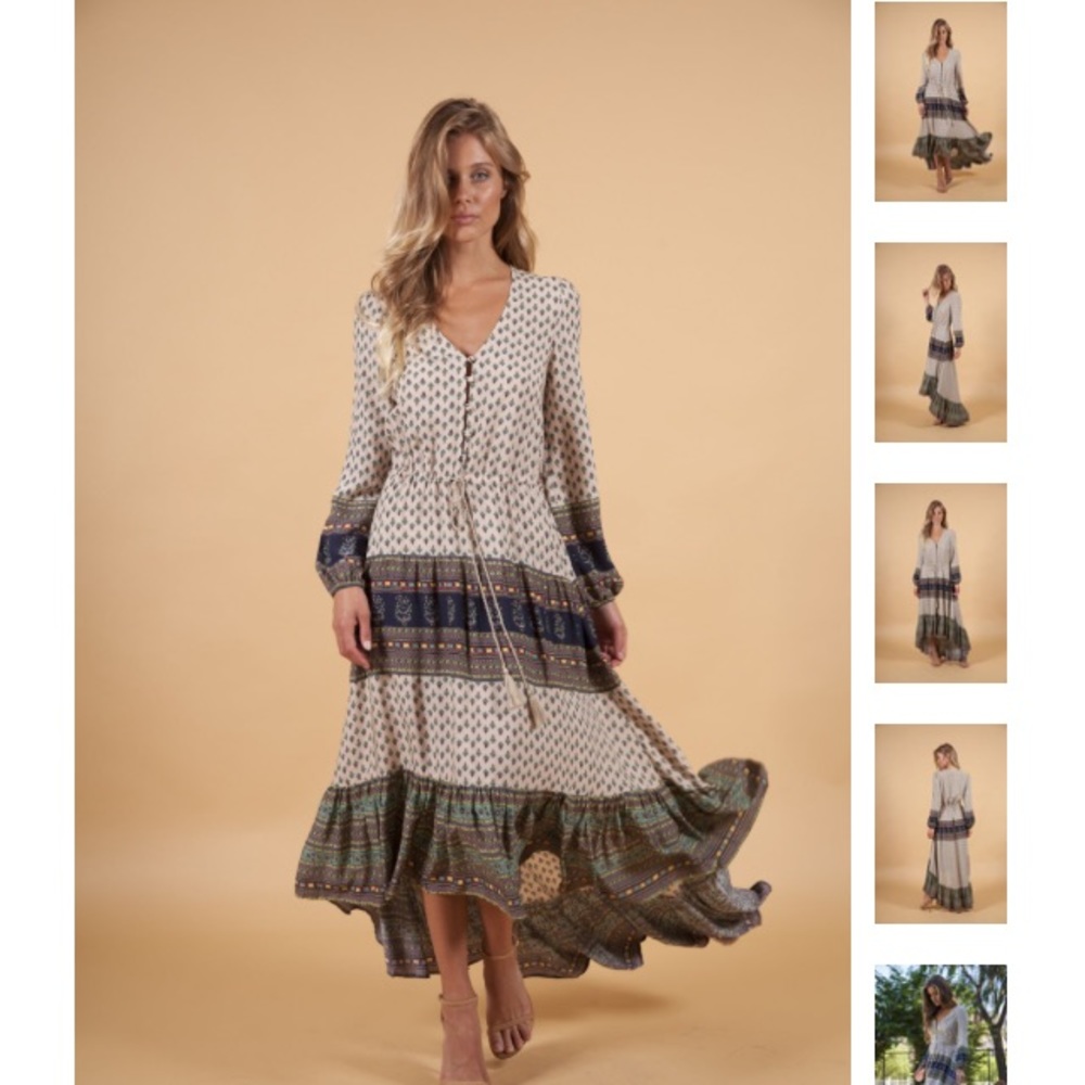 Nightcap Clothing NWT Southwestern Ruffle Gown